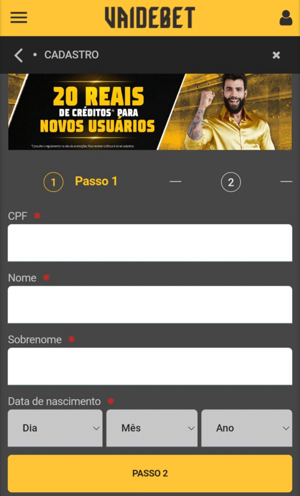 Vai de Bet Cadastro